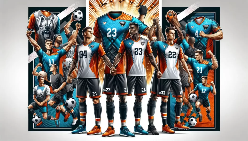 a team wearing custom clothing