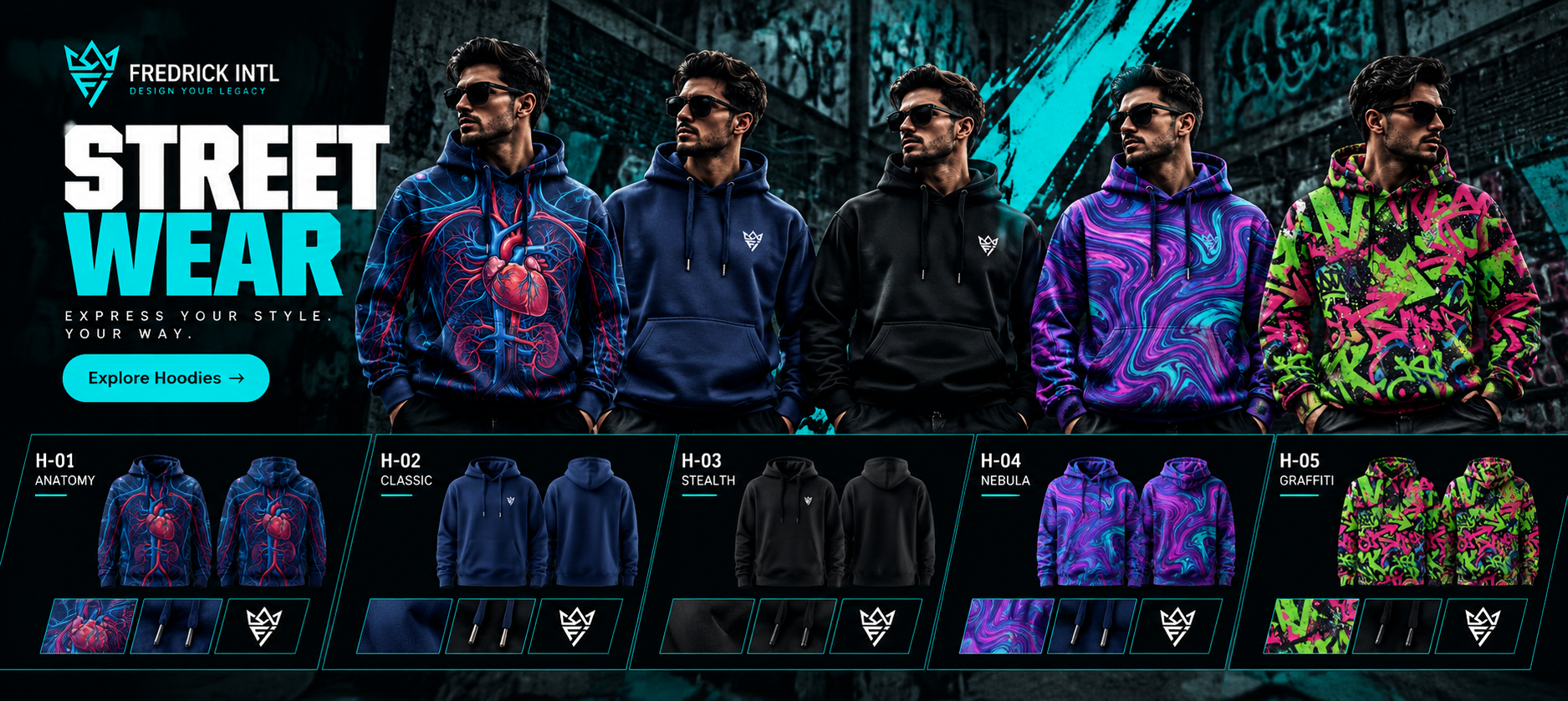 Streetwear Hoodie Showcase